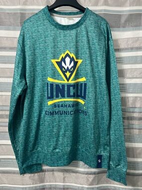 UNCW Seahawks Teal Performance Long Sleeve Pullover